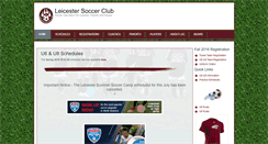 Desktop Screenshot of leicestersoccer.com